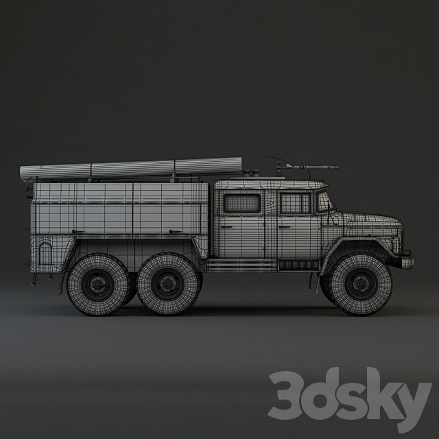 Fire truck 3ds Max - thumbnail 3