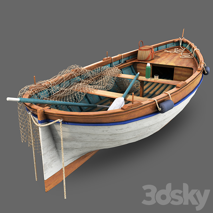 fishing boat 3DS Max - thumbnail 2