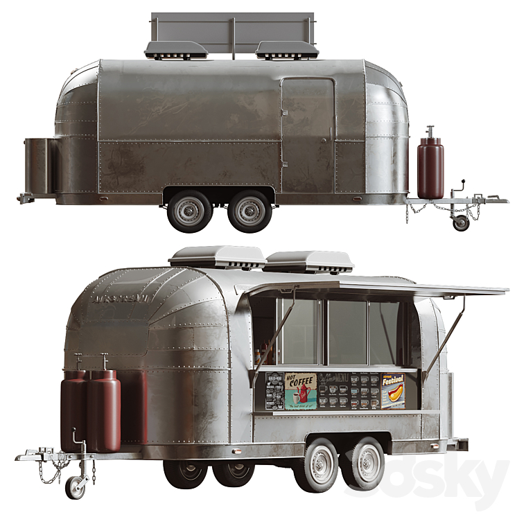 food truck 3DS Max Model - thumbnail 2