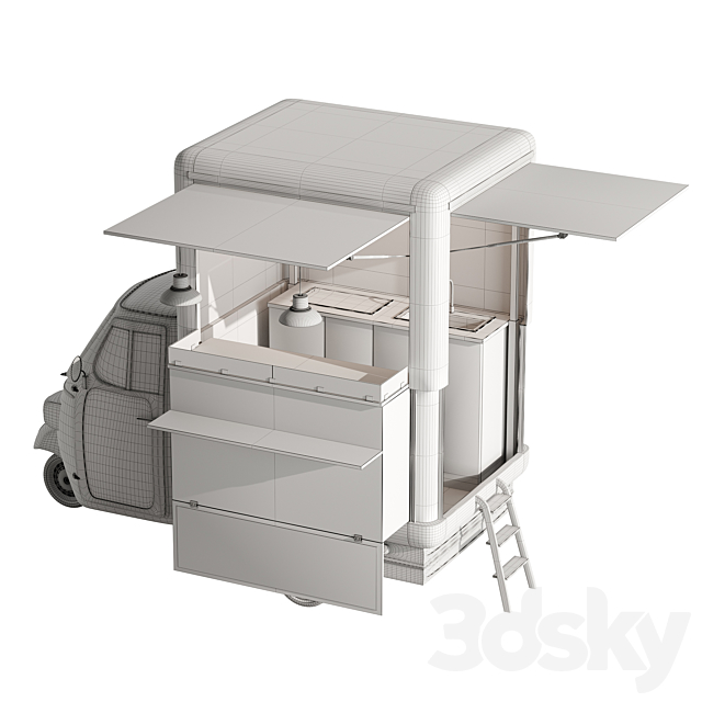 Foodtruck set 3 3DS Max Model - thumbnail 6