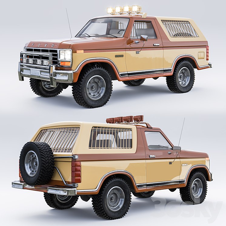 Ford Bronco 1985 3DS Max - thumbnail 1