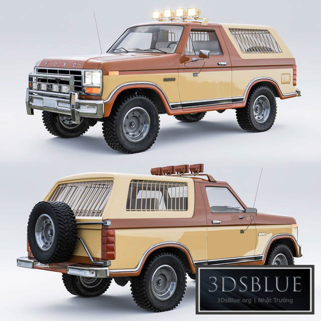 Ford Bronco 1985 3DS Max - thumbnail 3