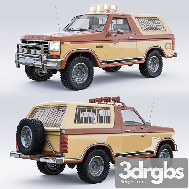 Ford bronco 1985 3dsmax Download - thumbnail 1