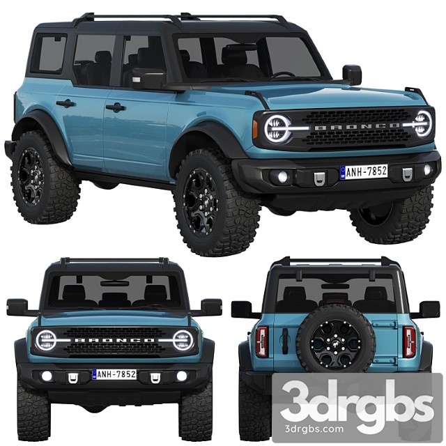 Ford Bronco 2021 3dsmax Download - thumbnail 1