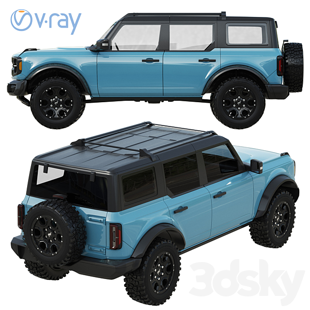 Ford Bronco 2021 3DSMax File - thumbnail 3