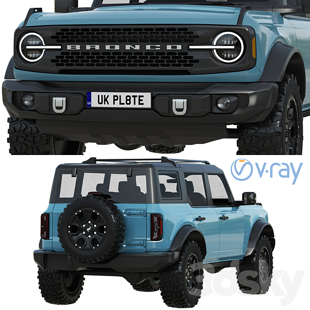 Ford Bronco 2021 3DSMax File - thumbnail 4