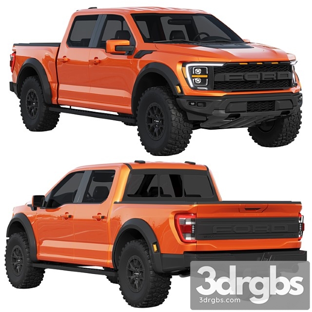 Ford F 150 Raptor 2021 3dsmax Download - thumbnail 1