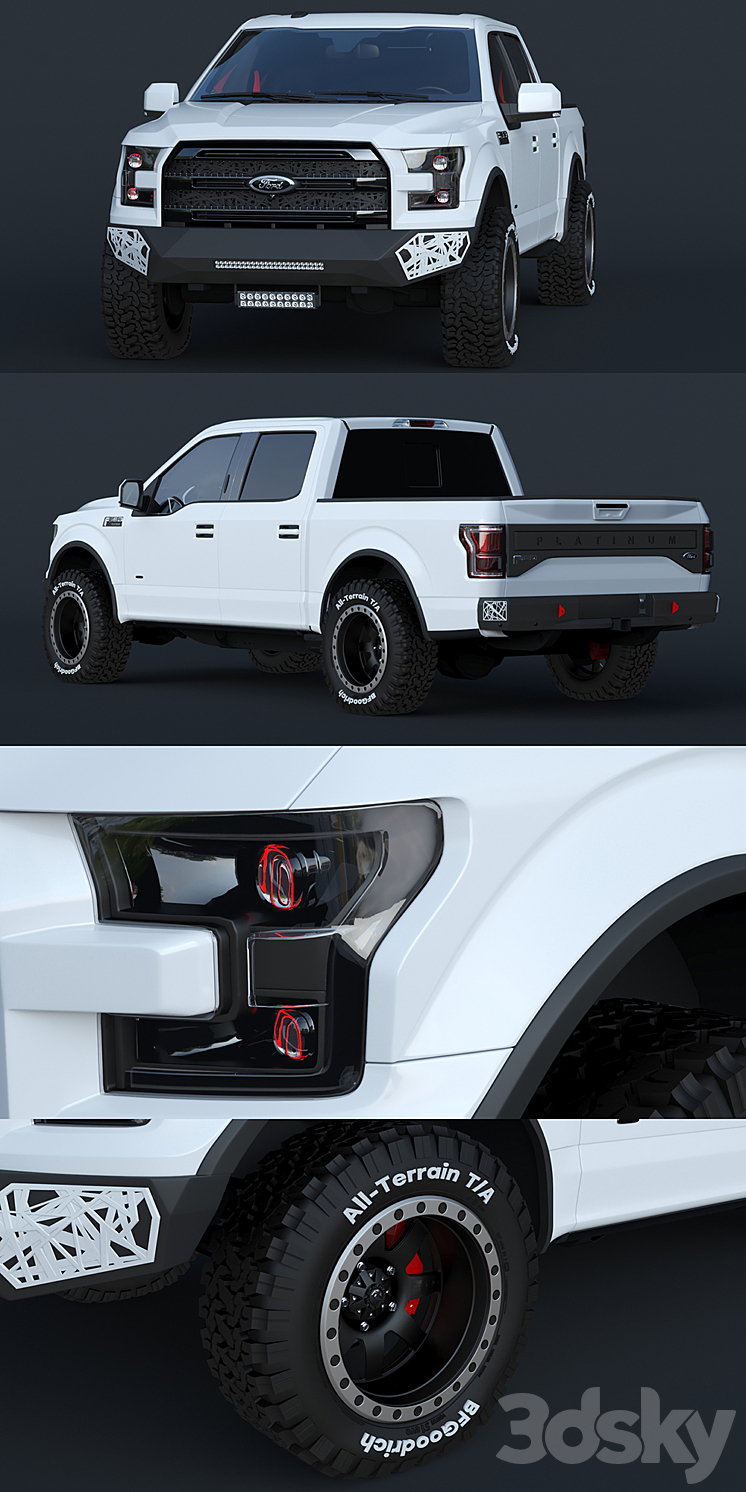 Ford F150 Raptor 3DS Max - thumbnail 2