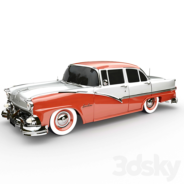 ford fairline 3DS Max Model - thumbnail 4