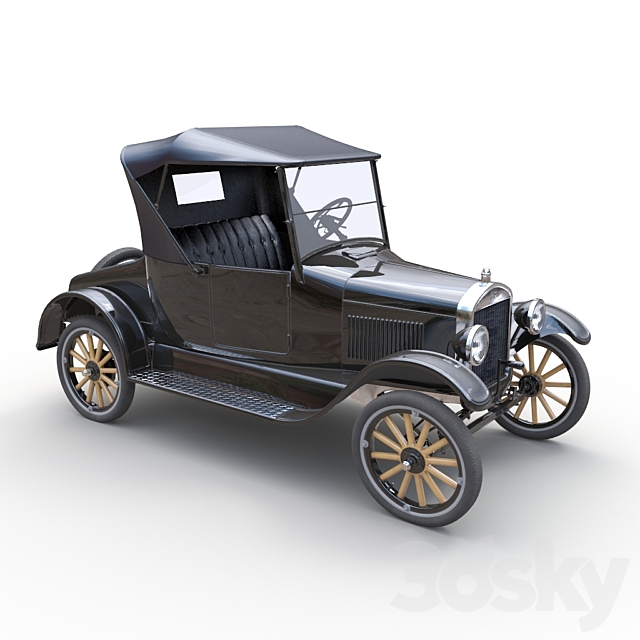 Ford Model T 3ds Max - thumbnail 1