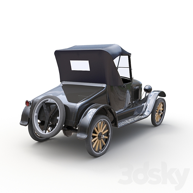 Ford Model T 3ds Max - thumbnail 2