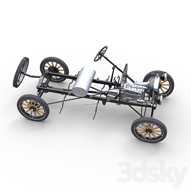 Ford Model T 3ds Max - thumbnail 3