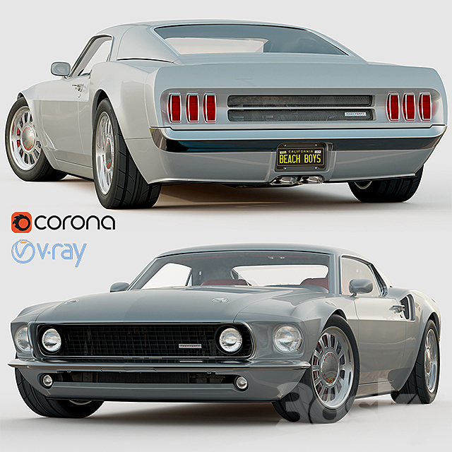 Ford Mustang Mach 40 3DSMax File - thumbnail 1