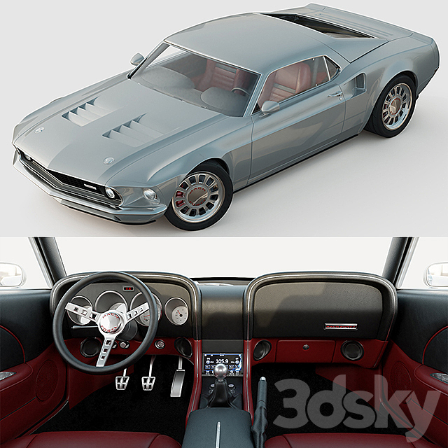 Ford Mustang Mach 40 3DSMax File - thumbnail 2