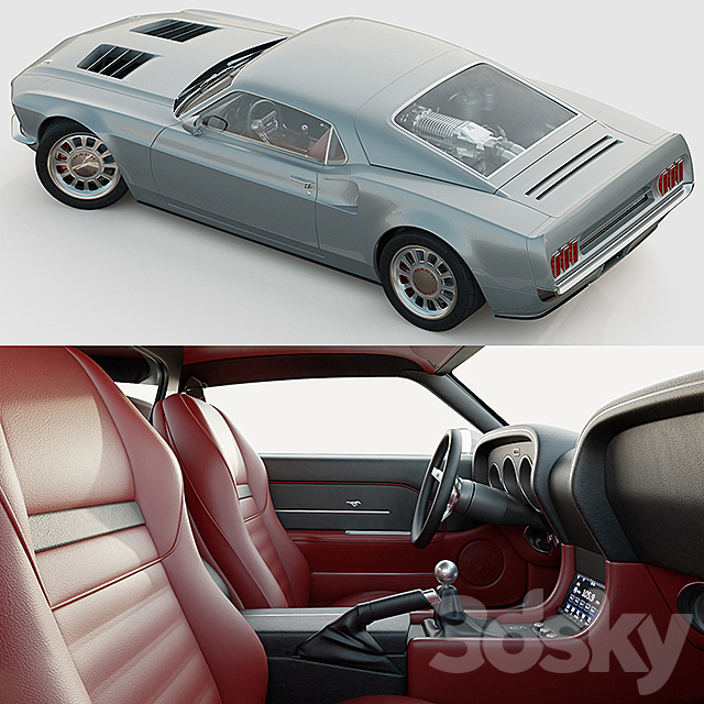 Ford Mustang Mach 40 3DSMax File - thumbnail 3