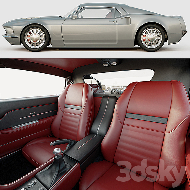 Ford Mustang Mach 40 3DSMax File - thumbnail 4