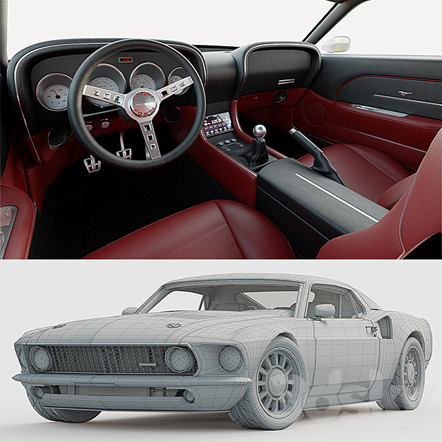 Ford Mustang Mach 40 3DSMax File - thumbnail 5