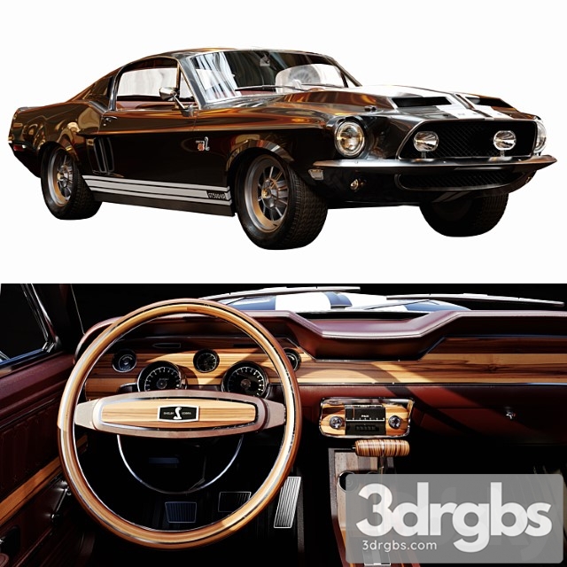 Ford Mustang Shelby GT500KR 3dsmax Download - thumbnail 1