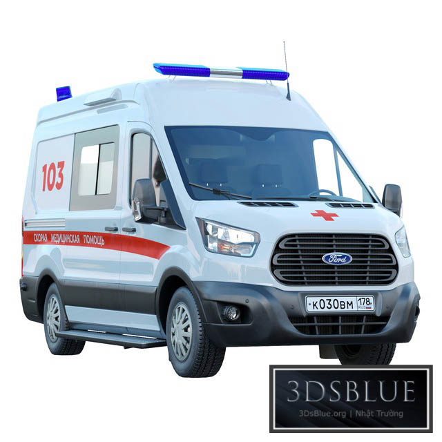 Ford Transit Emergency Medicine 3DS Max - thumbnail 3