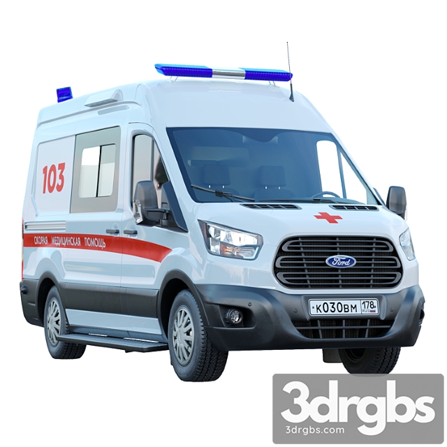 Ford transit emergency medicine 3dsmax Download - thumbnail 1