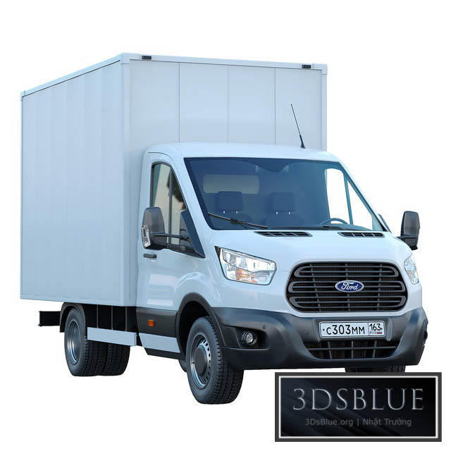 Ford Transit manufactured goods van 3DS Max - thumbnail 3