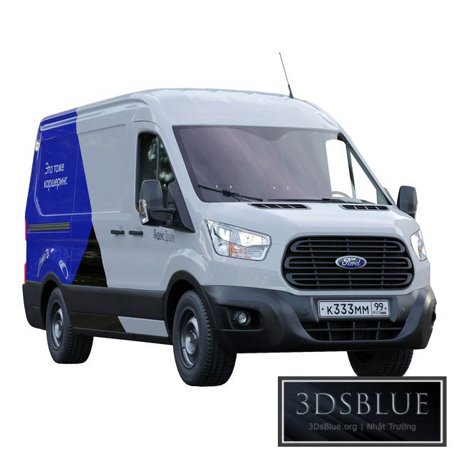 Ford Transit Yandex.Drive 3DS Max - thumbnail 3