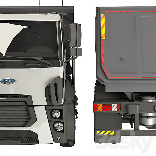 Ford Trucks 4142D DC dump truck 3DSMax File - thumbnail 4