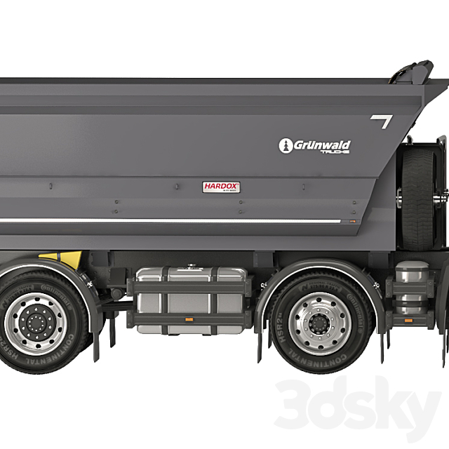 Ford Trucks 4142D DC dump truck 3DSMax File - thumbnail 6