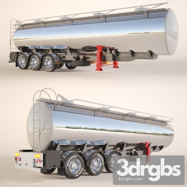 Fuel Tank Trailer 3dsmax Download - thumbnail 1