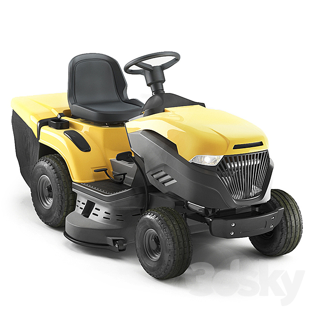 Garden tractor 3DSMax File - thumbnail 1