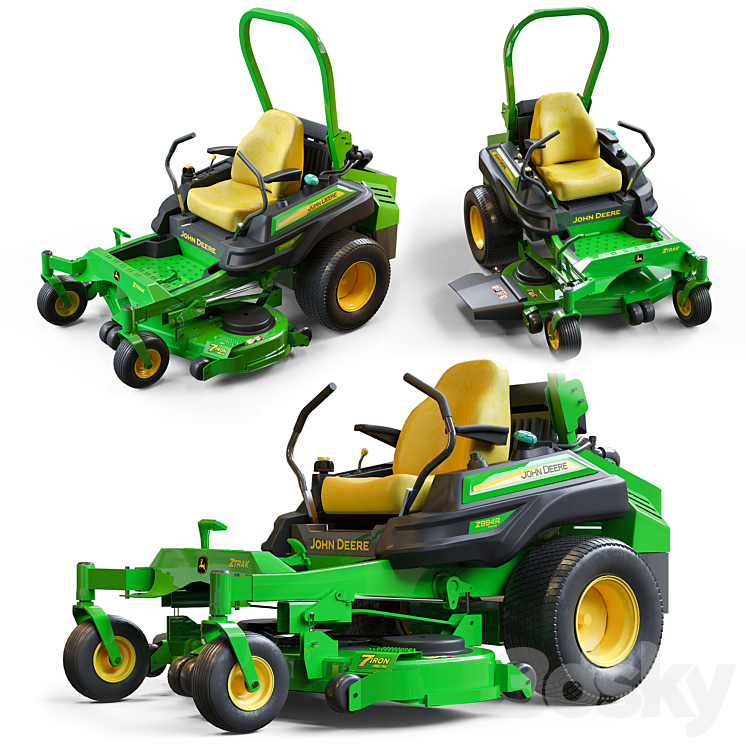 Garden tractor Z994R 3DS Max - thumbnail 1