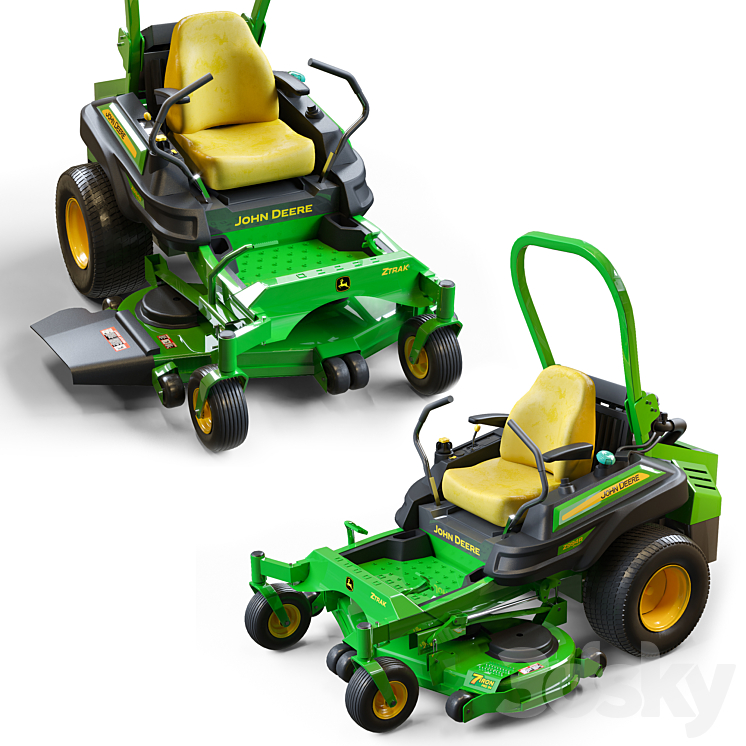 Garden tractor Z994R 3DS Max - thumbnail 2