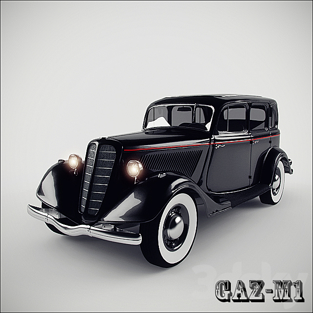 Gaz-M1 3ds Max - thumbnail 1