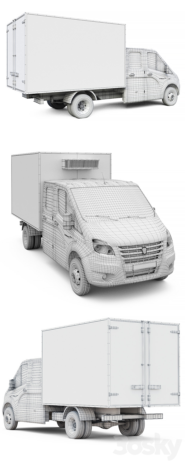 Gazelle NEXT (double row cab) 3DSMax File - thumbnail 3