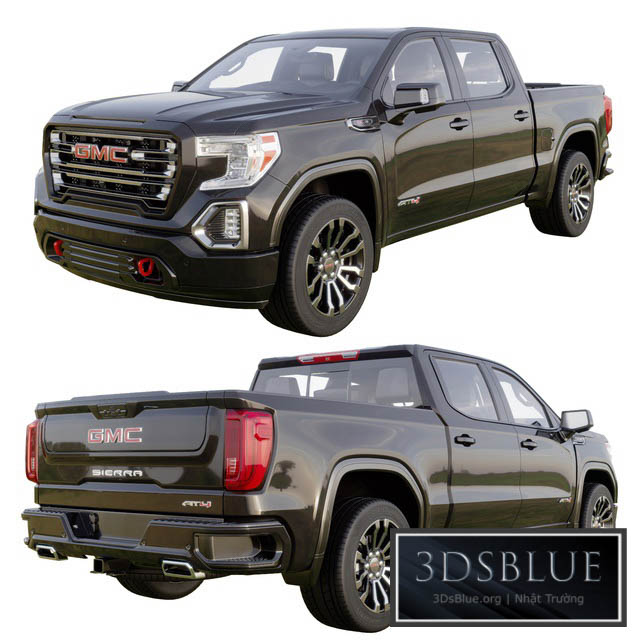 GMC Sierra AT4 2020 3DS Max - thumbnail 3