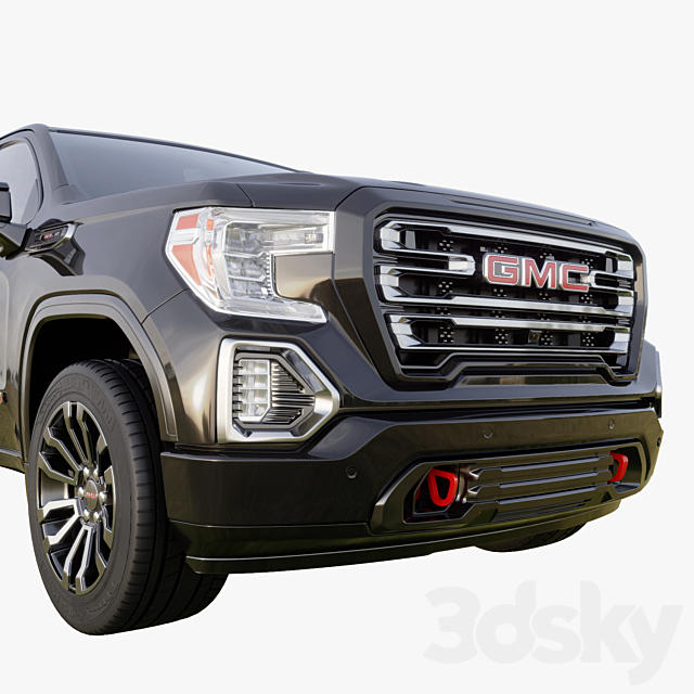 GMC Sierra AT4 2020 3DSMax File - thumbnail 3