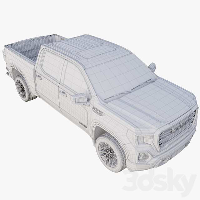 GMC Sierra AT4 2020 3DSMax File - thumbnail 5