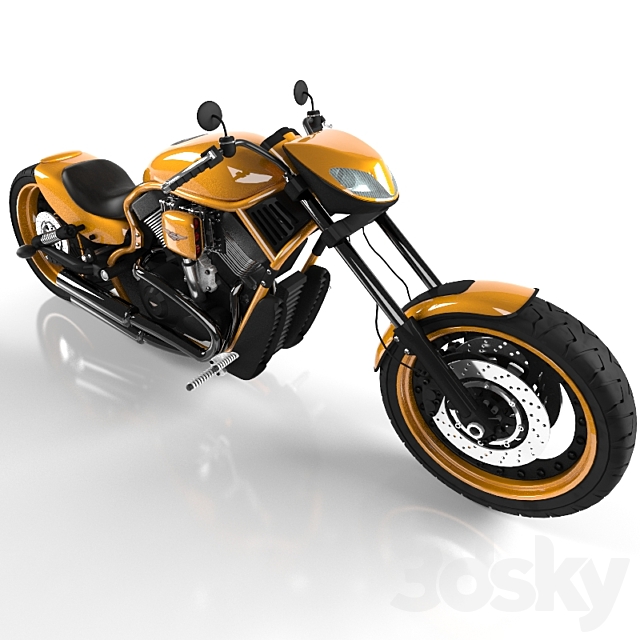 Harley Davidson Concept 3DSMax File - thumbnail 1