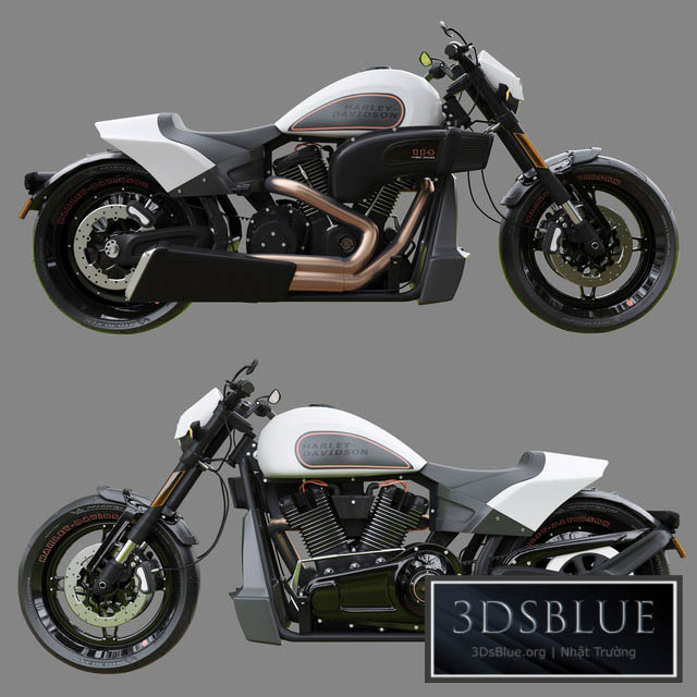 Harley-Davidson FXDR 114 3DS Max - thumbnail 3