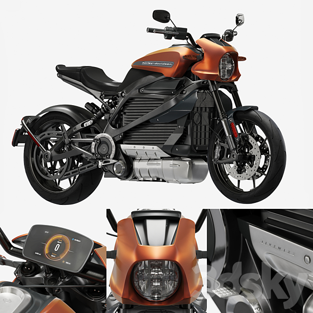 Harley davidson livewire 3DSMax File - thumbnail 1