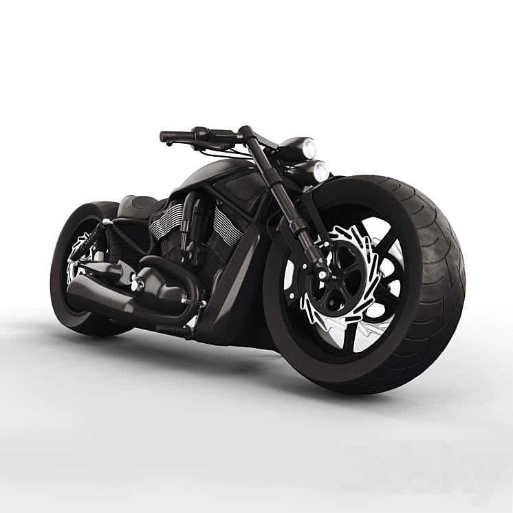 Harley-davidson night rod special 3DS Max - thumbnail 1