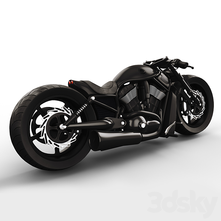 Harley-davidson night rod special 3DS Max - thumbnail 2