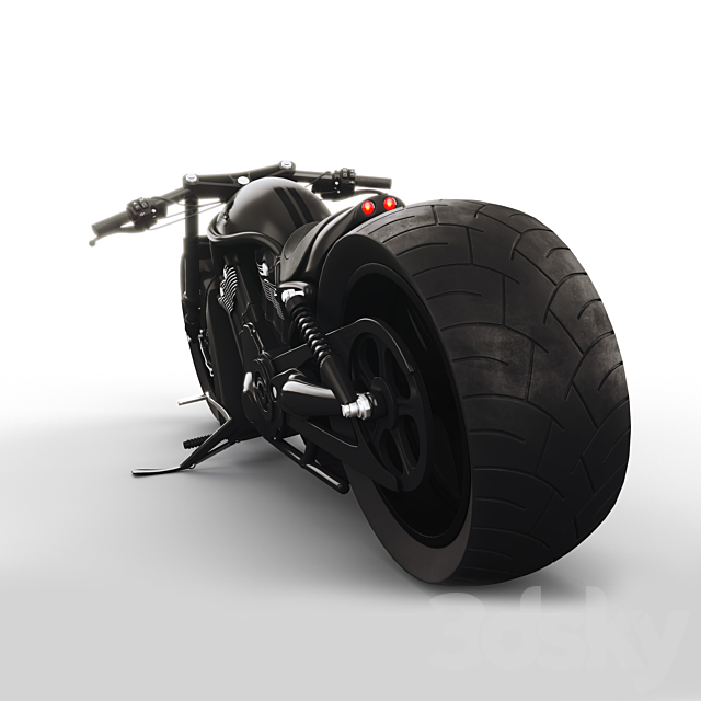 Harley-davidson night rod special 3DSMax File - thumbnail 4