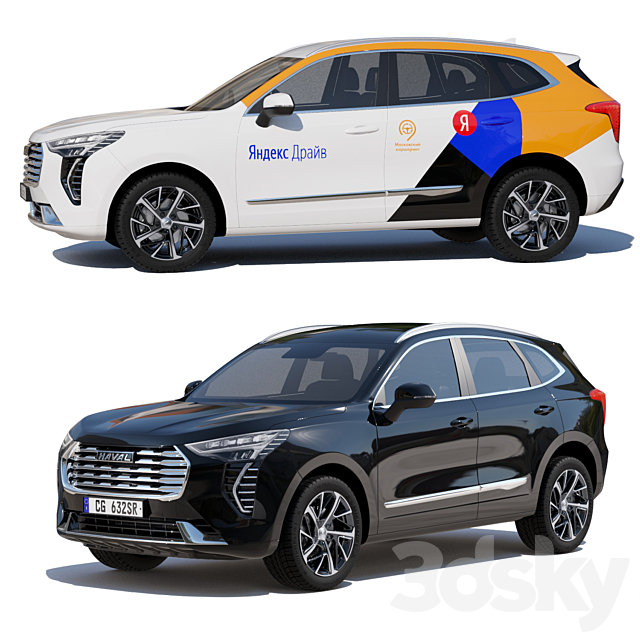 Haval Jolion mid-poly 3ds Max - thumbnail 3