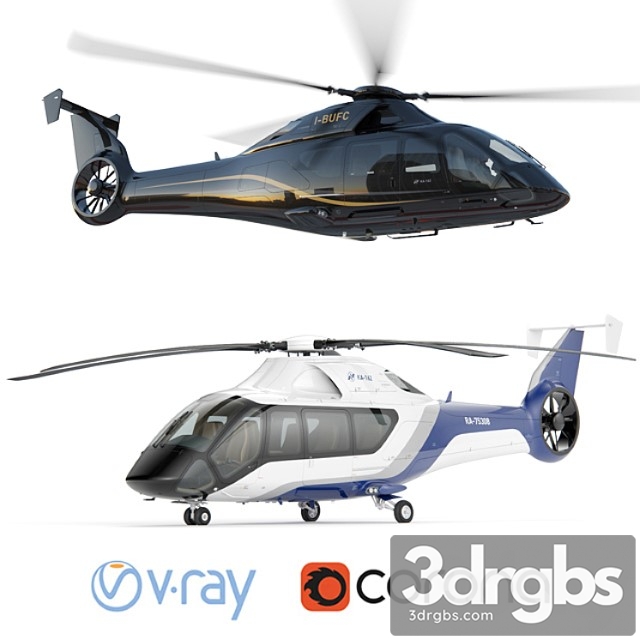 Helicopter ka-162 private heli 3dsmax Download - thumbnail 1