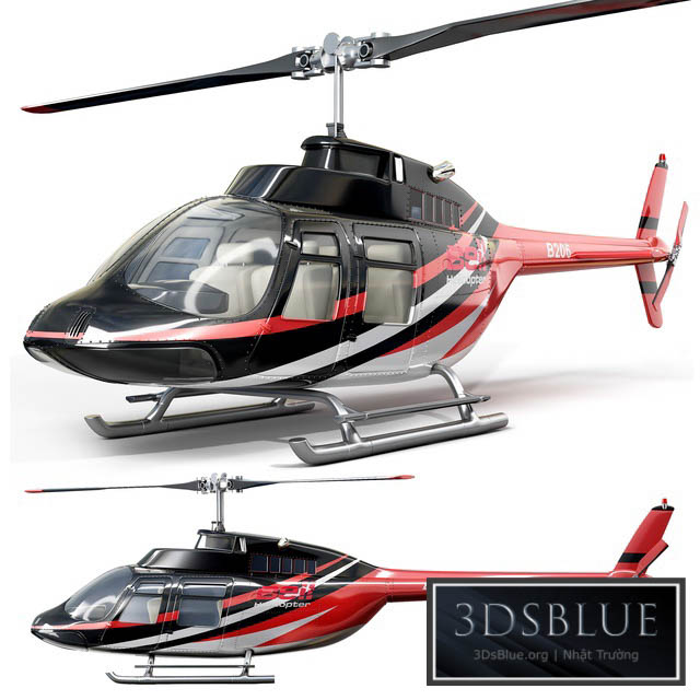 helicopter_bell_206 3DS Max - thumbnail 3