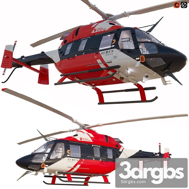 Helicopters Ansat Aurus 3dsmax Download - thumbnail 1