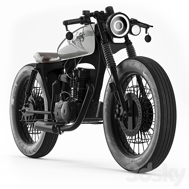 Honda CG125 Motorcycle 3DS Max - thumbnail 1