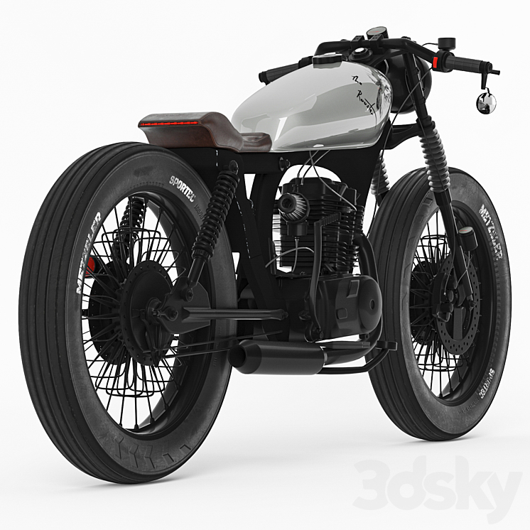 Honda CG125 Motorcycle 3DS Max - thumbnail 2