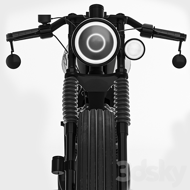 Honda CG125 Motorcycle 3DSMax File - thumbnail 3